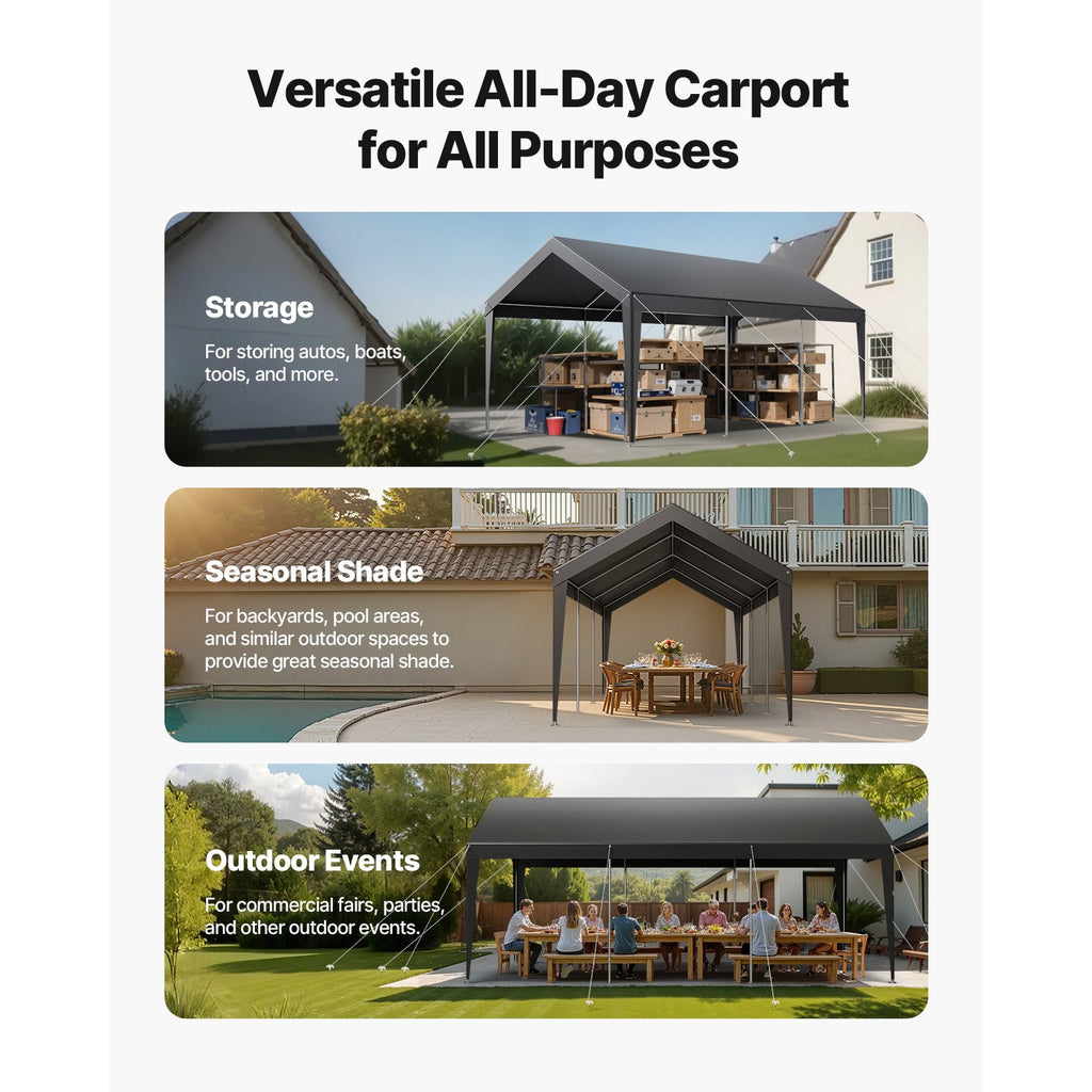 10 x 20 FT Heavy Duty Portable Car Garage Shelter Tent