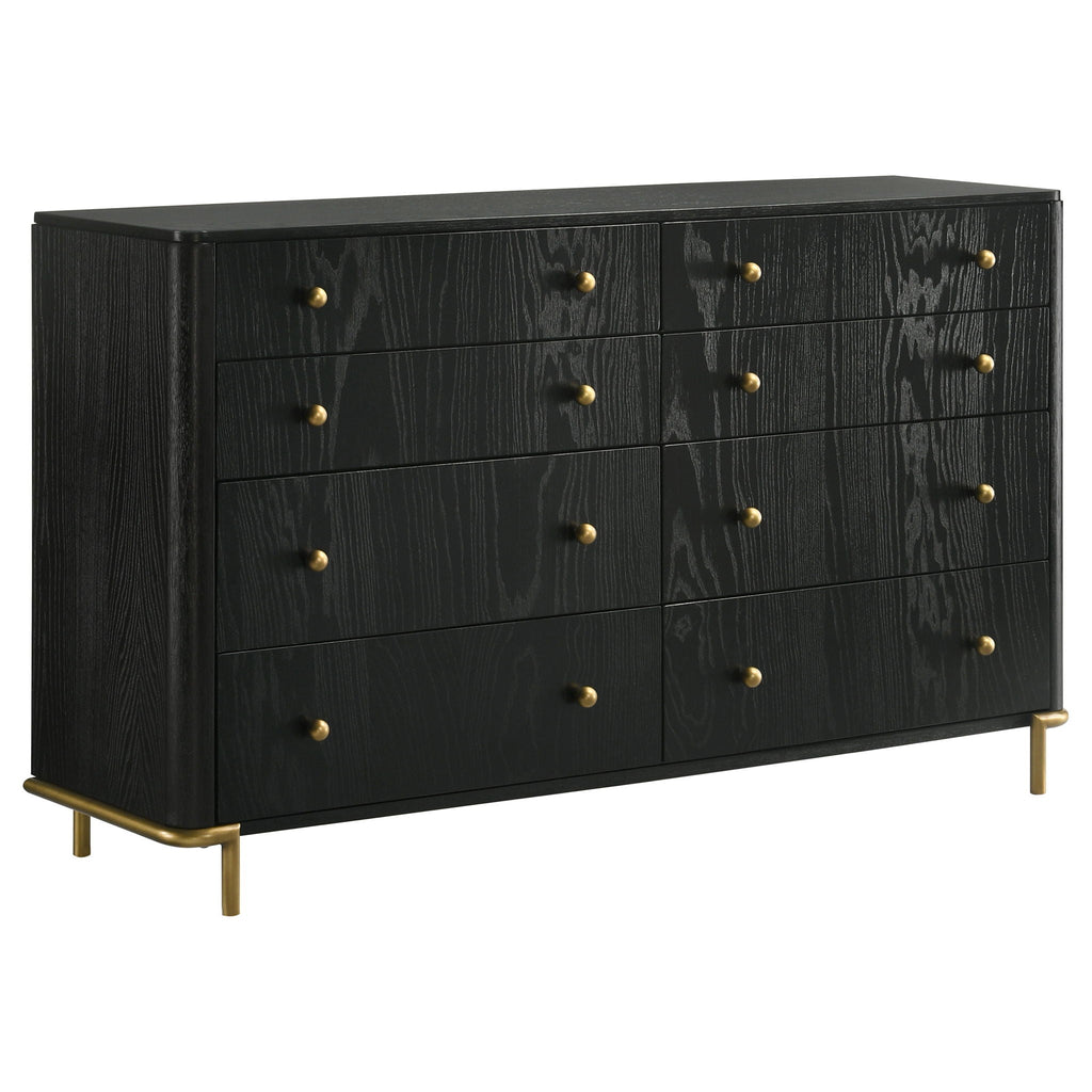 Arini 5-piece California King Bedroom Set Cream and Black