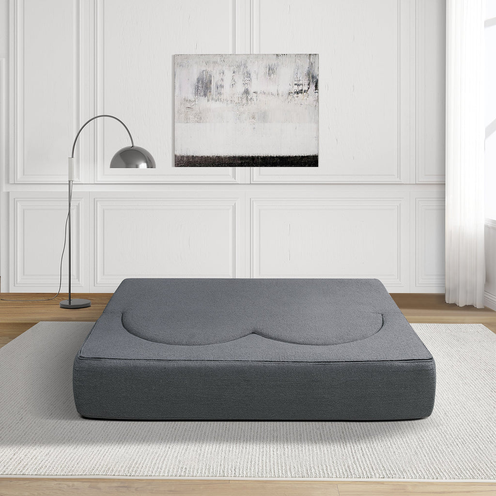 Folding Sofa Bed - Convertible Teddy Bear Fabric Sleeper