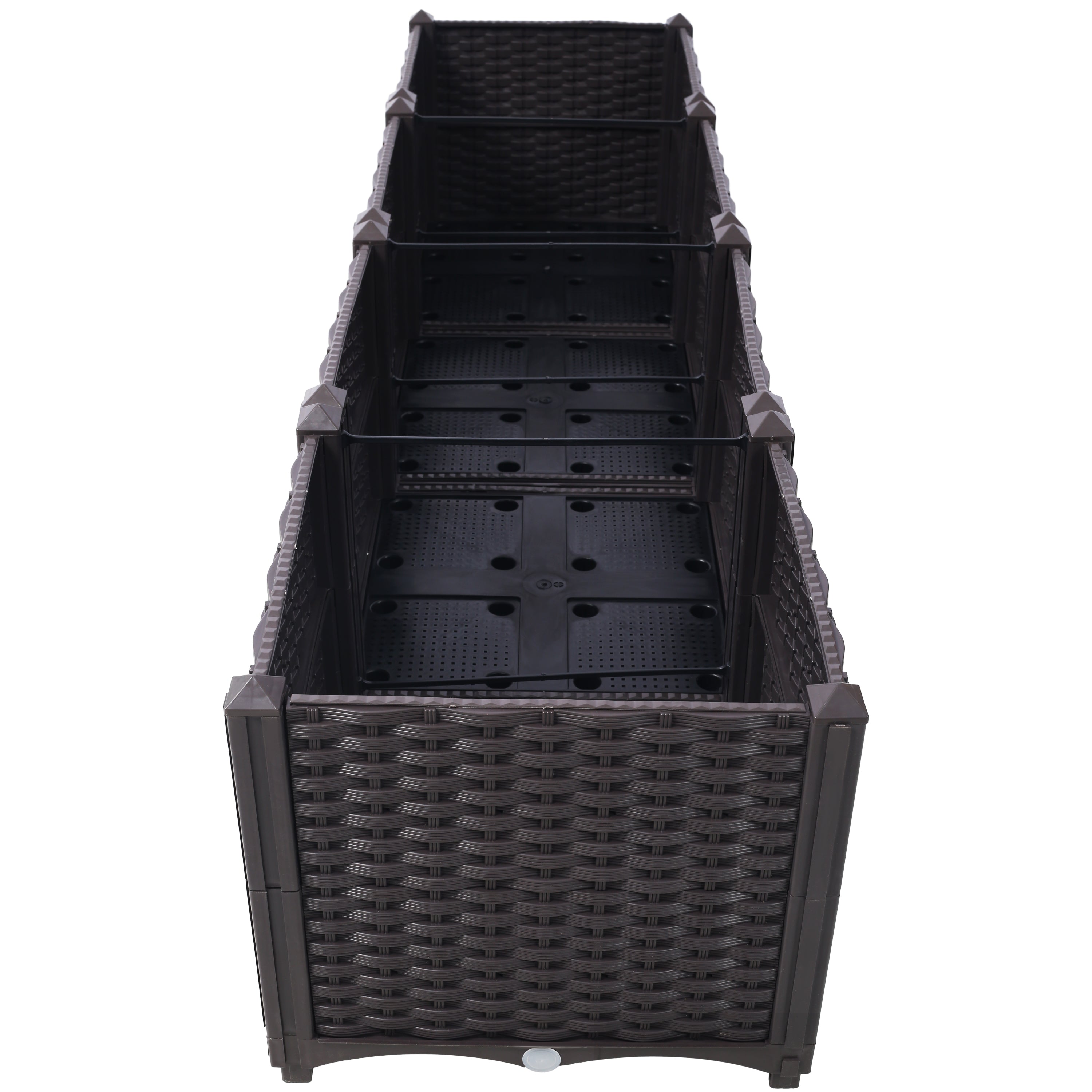 Deep Raised Garden Bed Plastic Planter Boxes