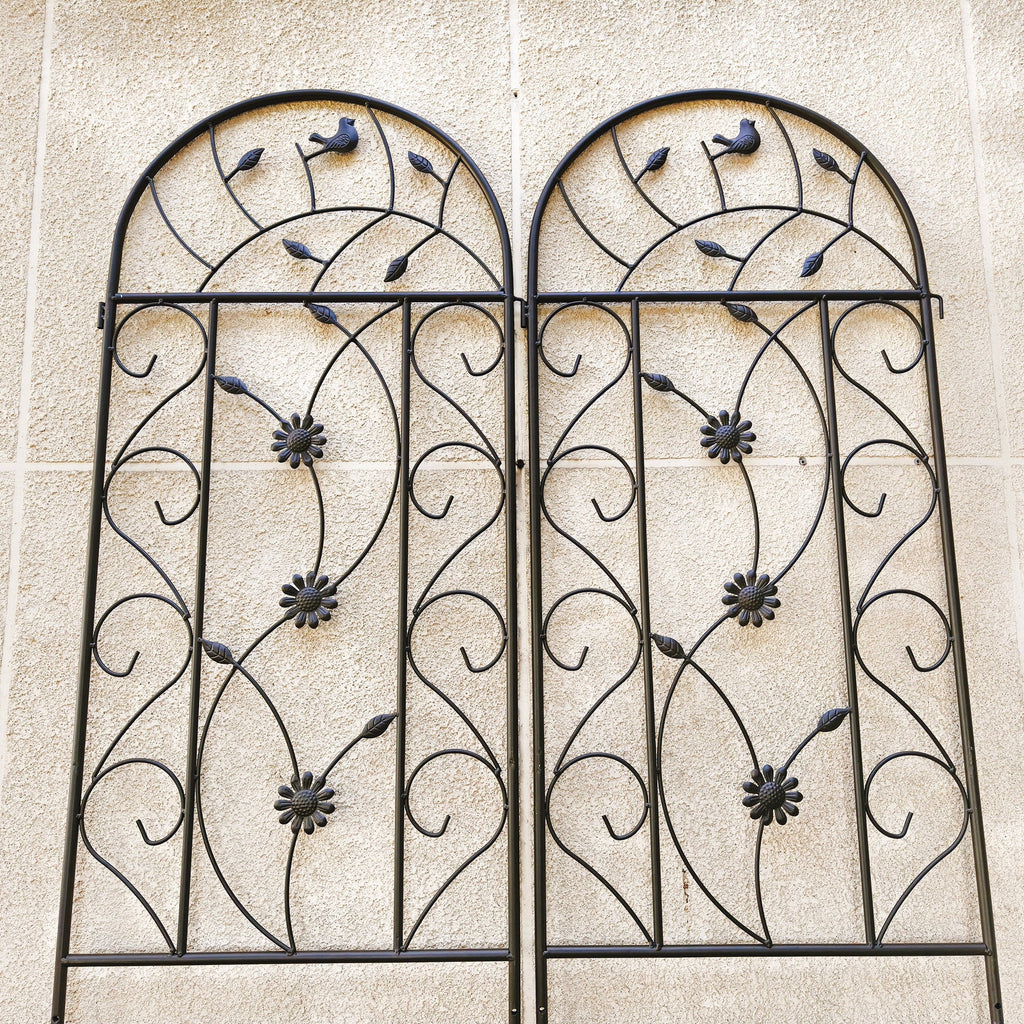2 Pack Metal Garden Trellis 86.7" x 19.7"