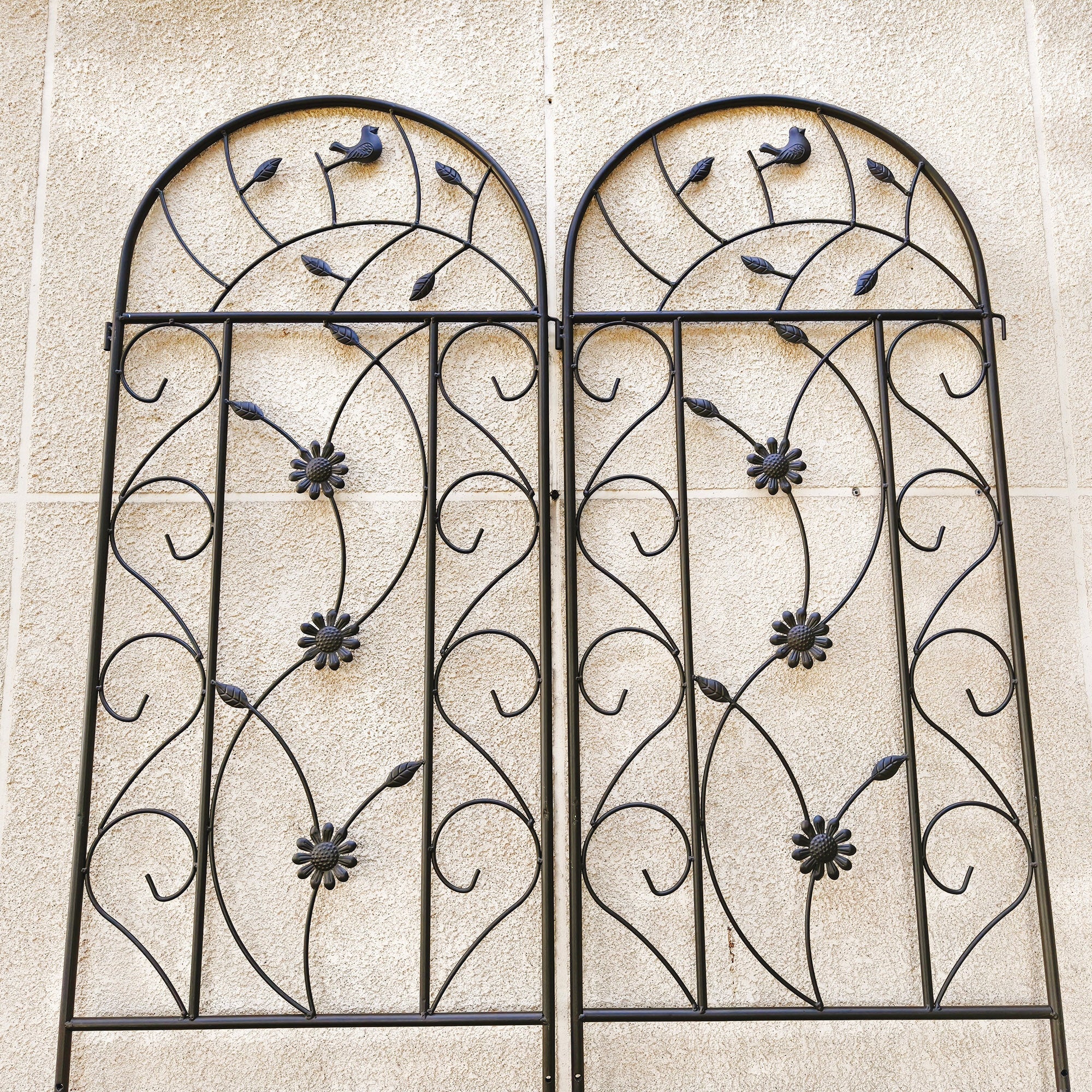 2 Pack Metal Garden Trellis 86.7" x 19.7"