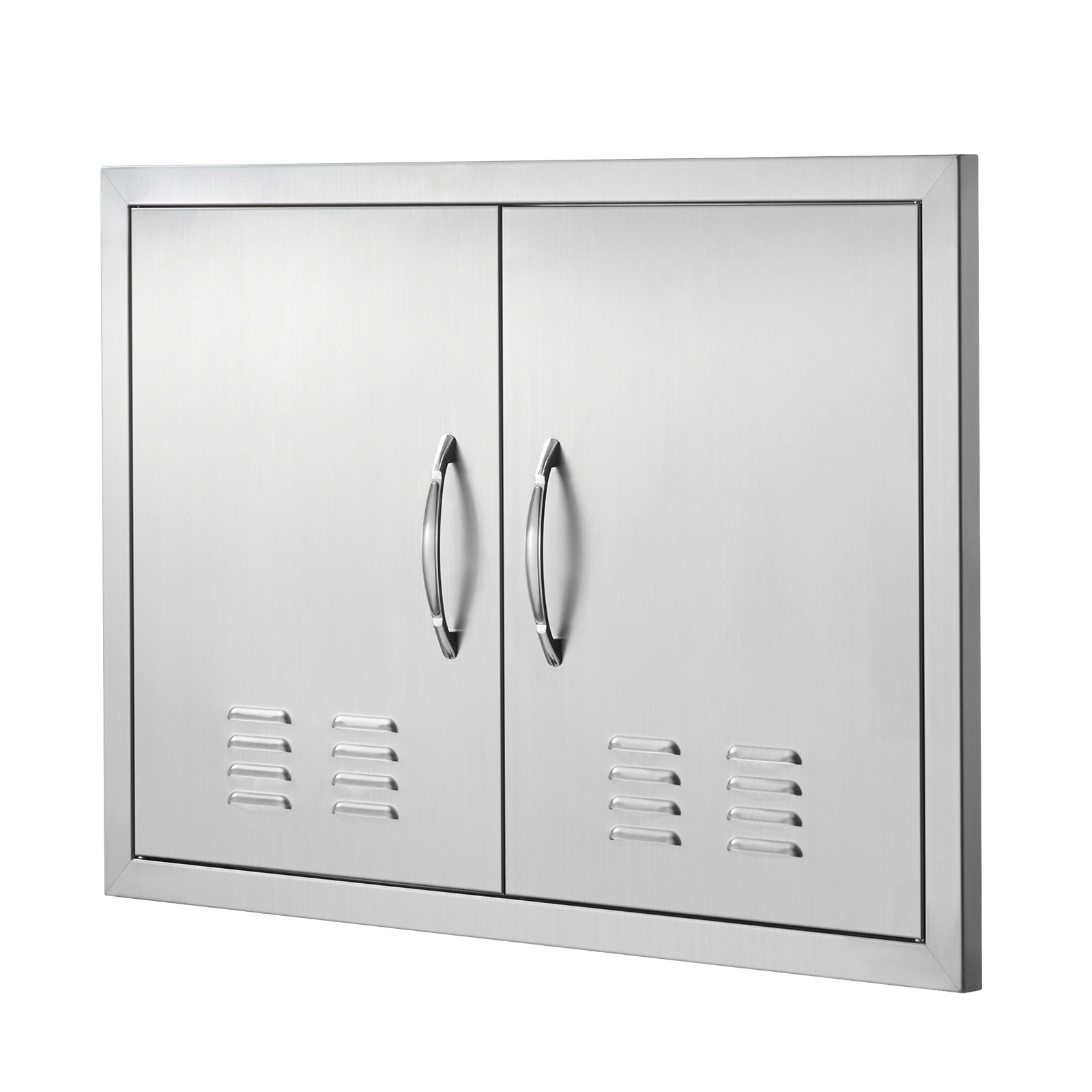 BBQ Access Door, 30W x 21H Inch Double Stainless Steel Outdoor Kitchen Door