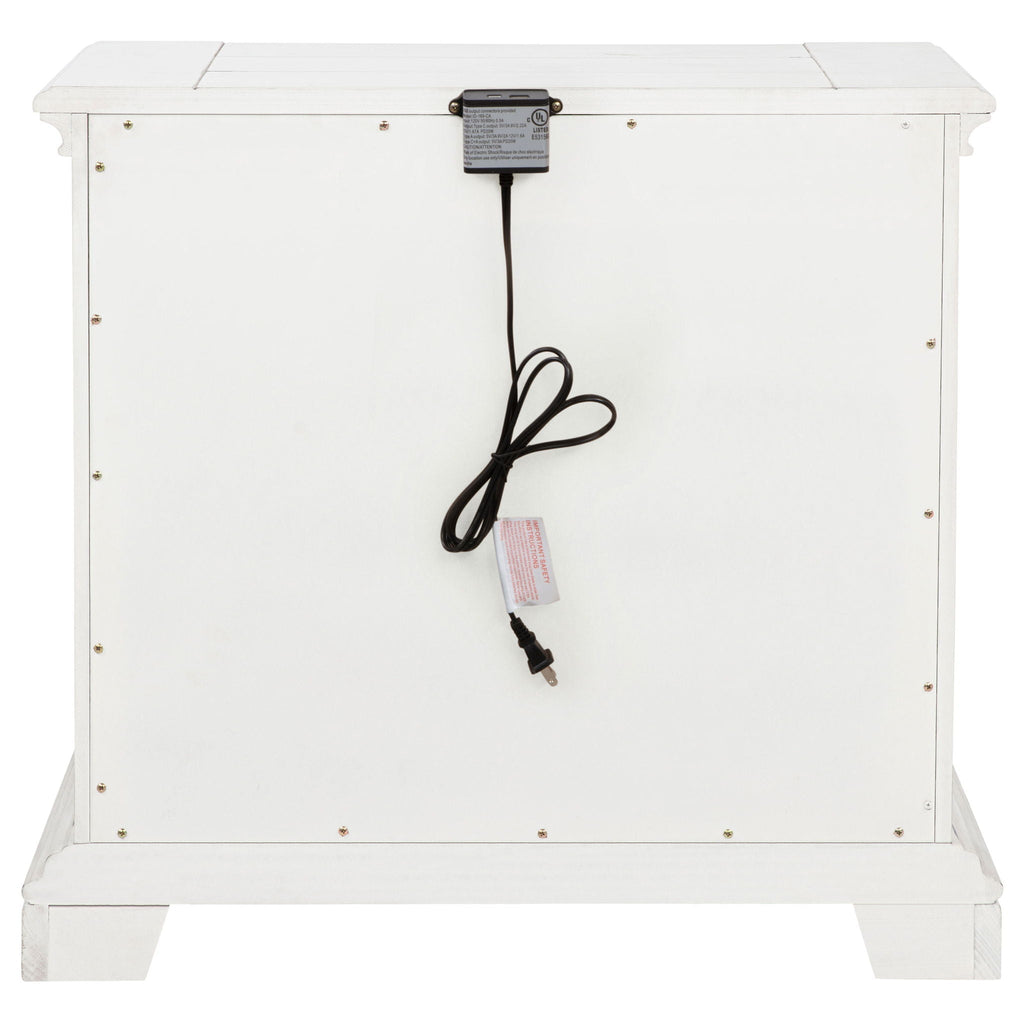 McKinney 2-drawer Nightstand with Dual USB Vintage White
