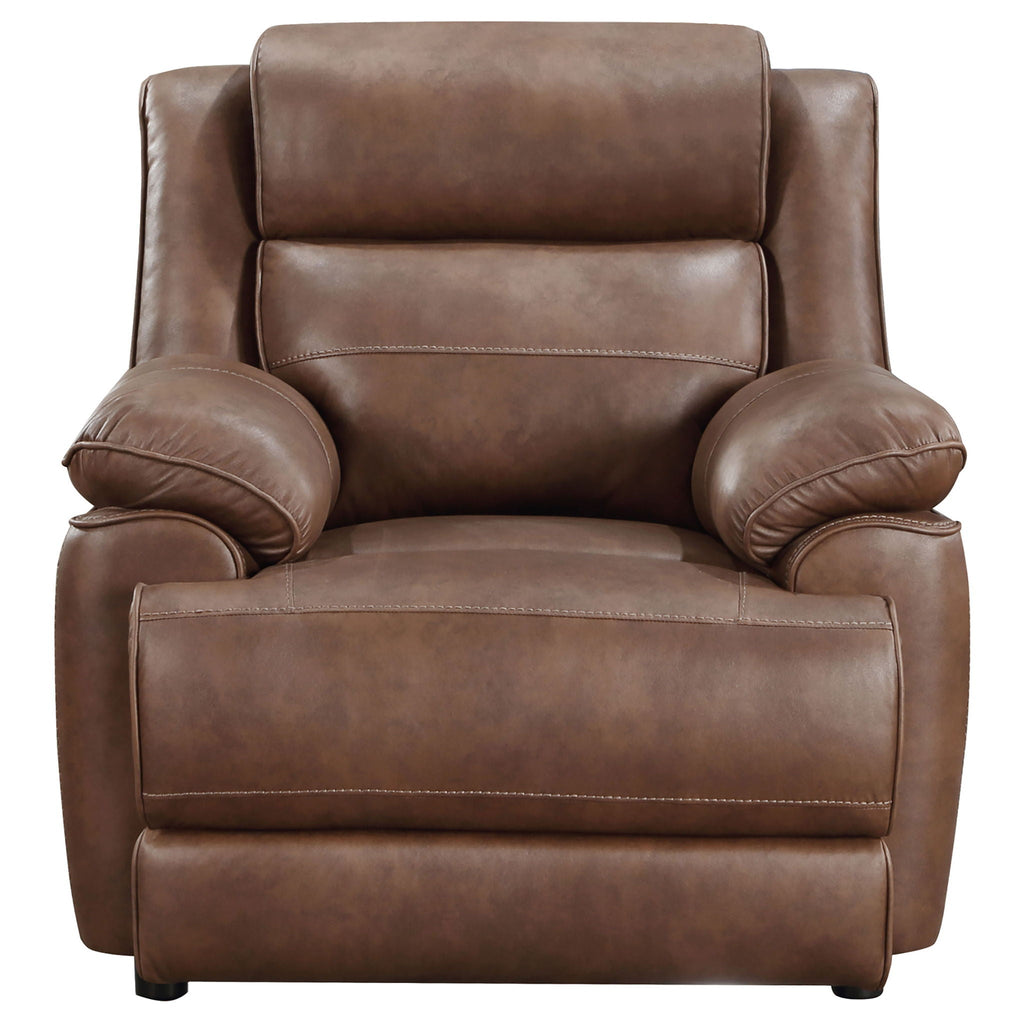 Worthington - Padded Arm Accent Chair - Dark Brown