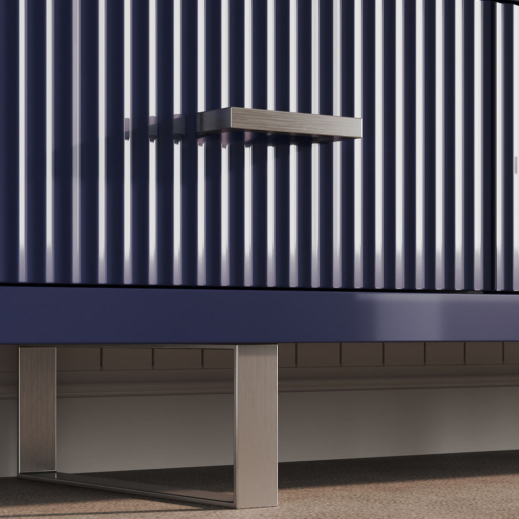 TV Stand With Slatted Drawers