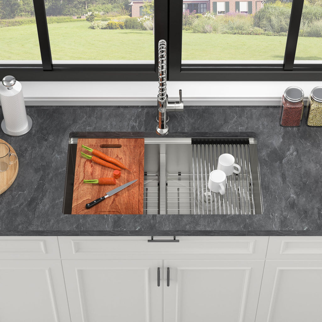 Double Bowl Undermount Kitchen Sink