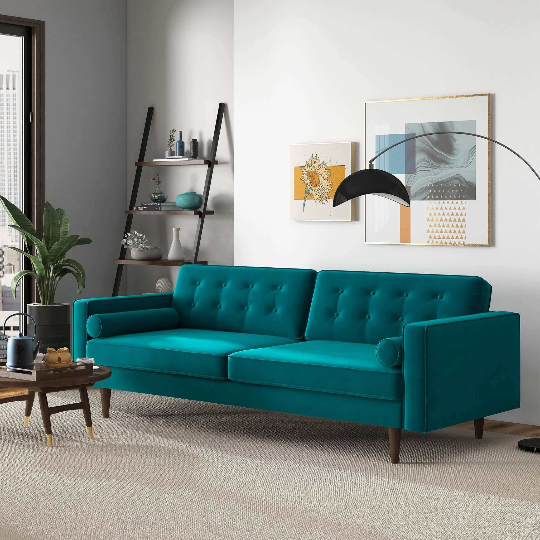 Casey Mid Century Modern Sofa