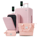 4-Piece Luggage Set with USB Charging Ports