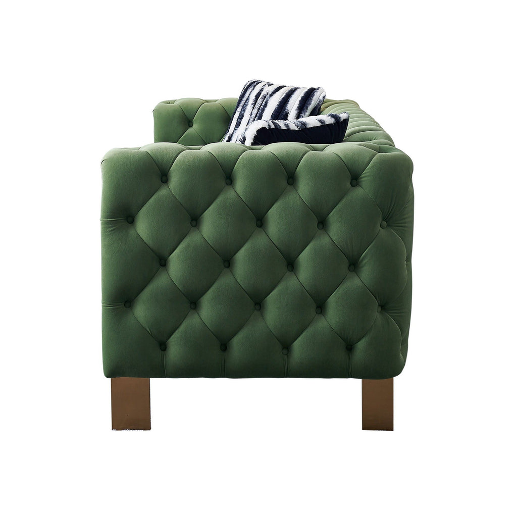 Chesterfield - Modern Tufted Living Room Sofa, 84.25''W Couch