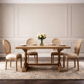 French Style Solid Wood Frame Seating for Dining