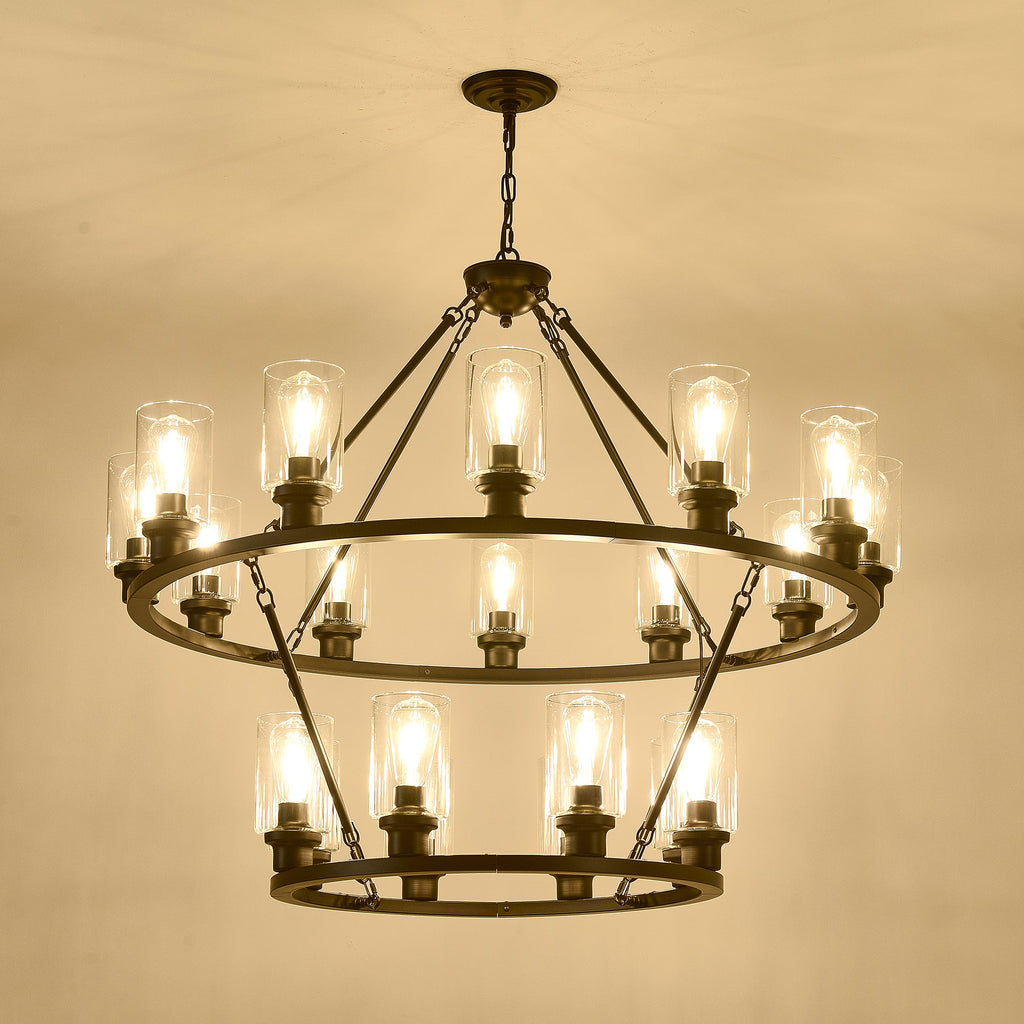 20-Light 2 Tier Chandelier