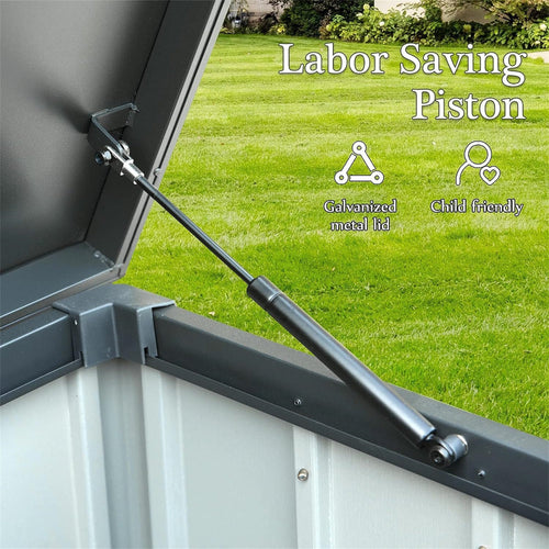 120 Gallon Outdoor Storage Deck Box Waterproof