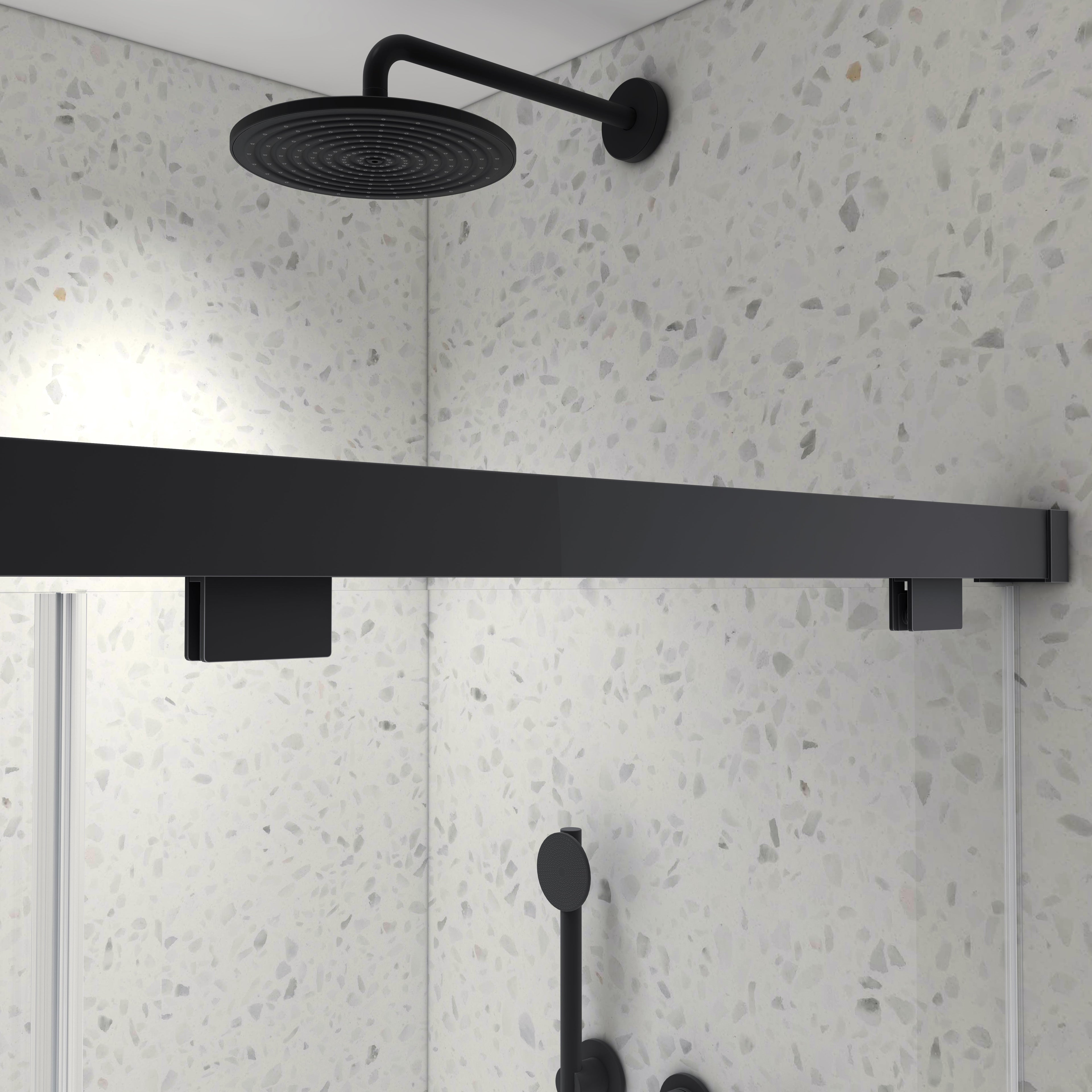 5476 Inch Frameless Double Sliding Matte Shower Door