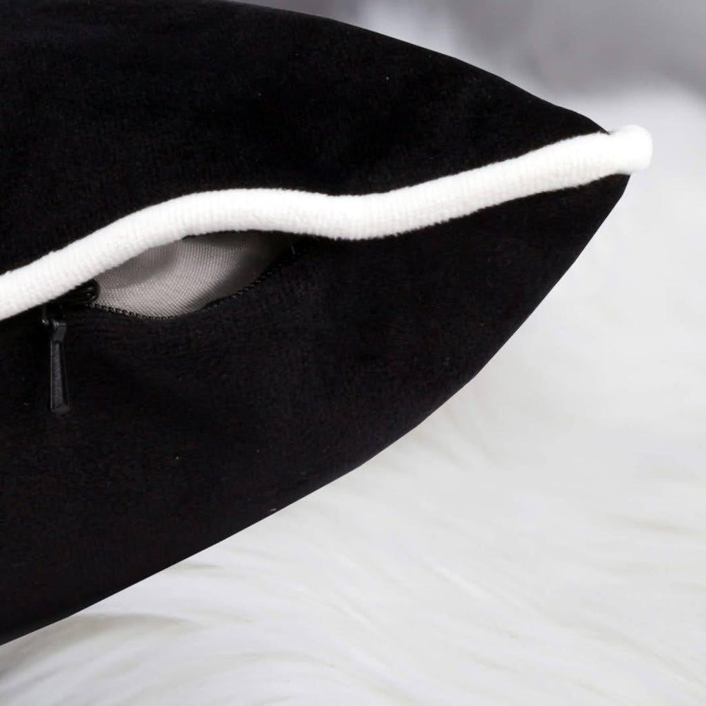 Halloween Boo Ghost Velvet Throw Pillow