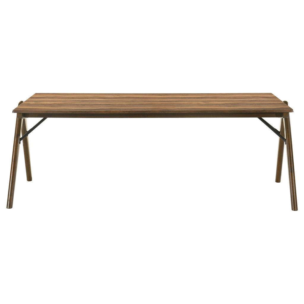 Randolph 7-piece Rectangular Dining Table Sheesham and Brown
