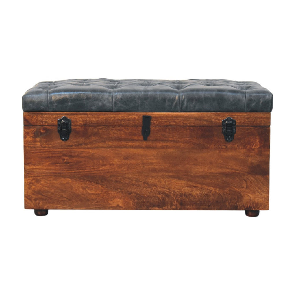 Solid Wood Storage Bench