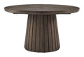 Kavanaugh - Round Dining Table - Weathered Kona Brown