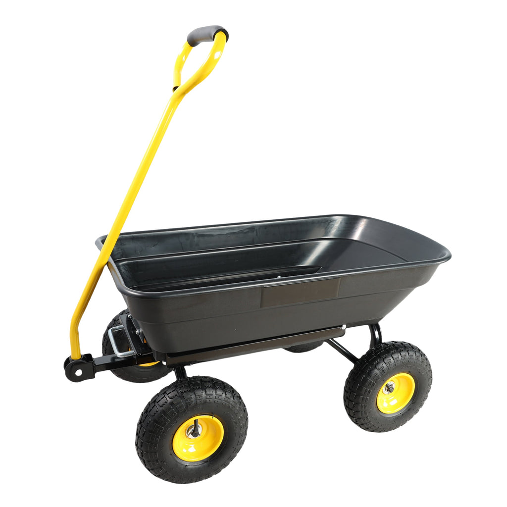 Folding Car Poly Garden Dump Truck with Steel Frame