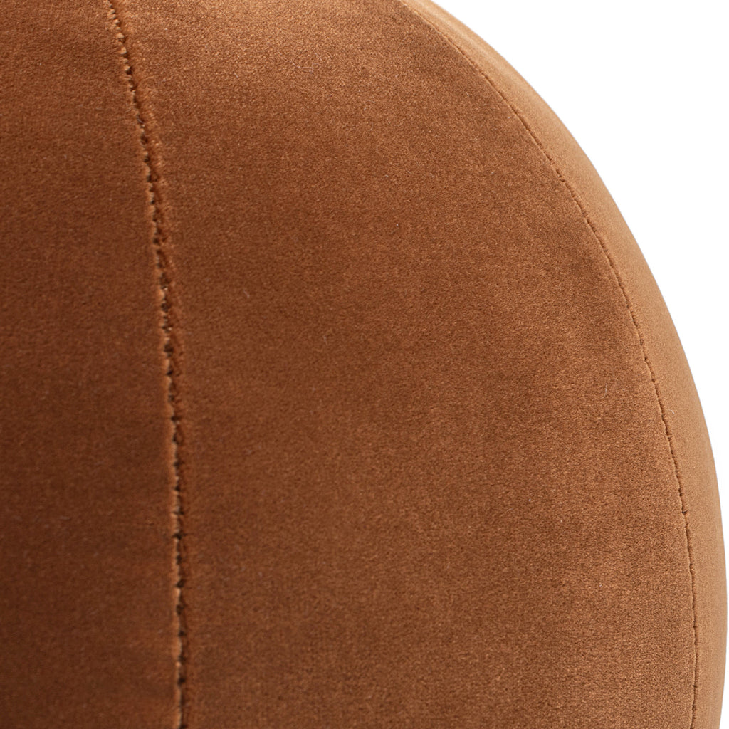Luna 12" Round Sphere Accent Ball Throw Pillow - Burnt