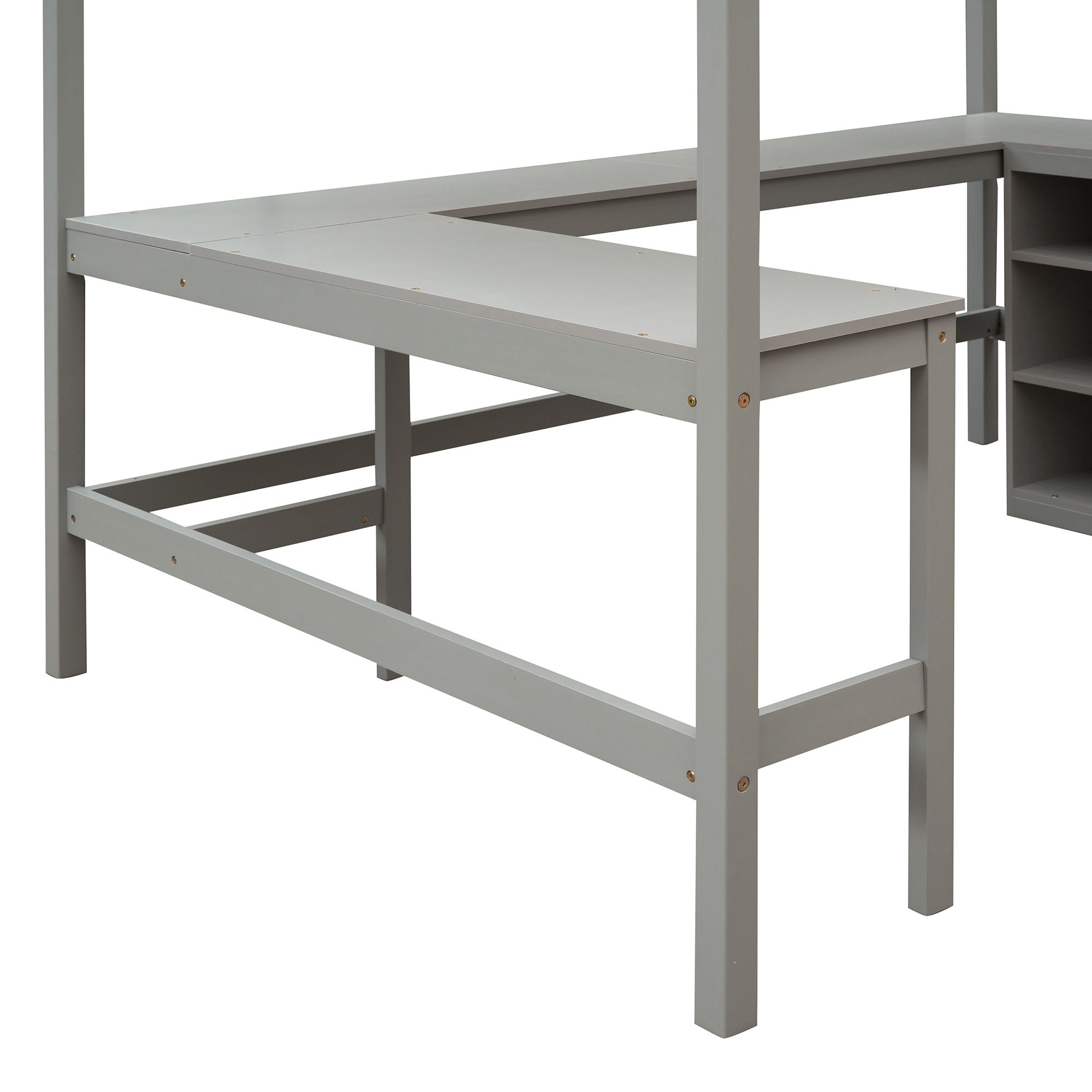 Loft Bed With Shelves With Desk