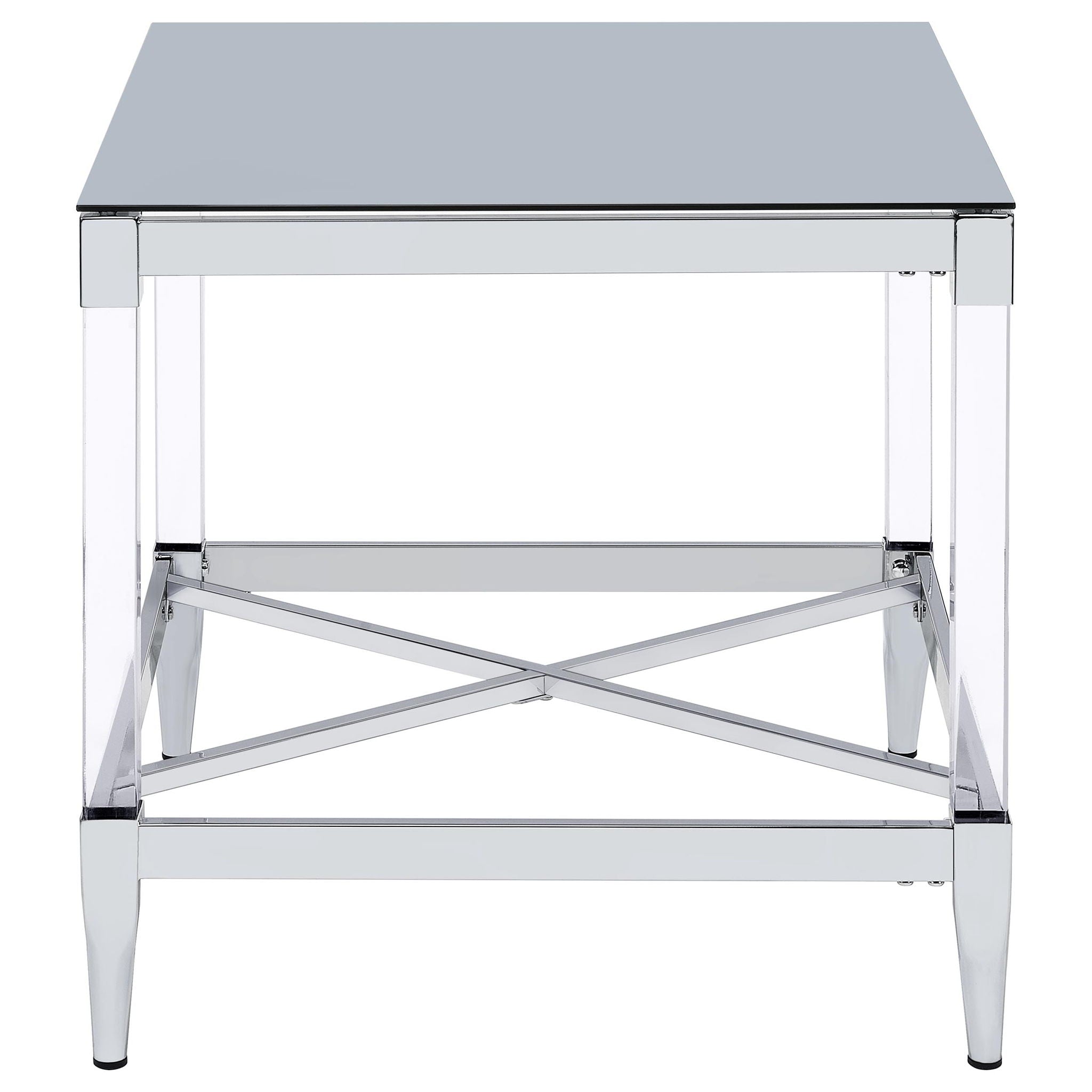 Lindley 3-piece Square Coffee and End Table Set Chrome
