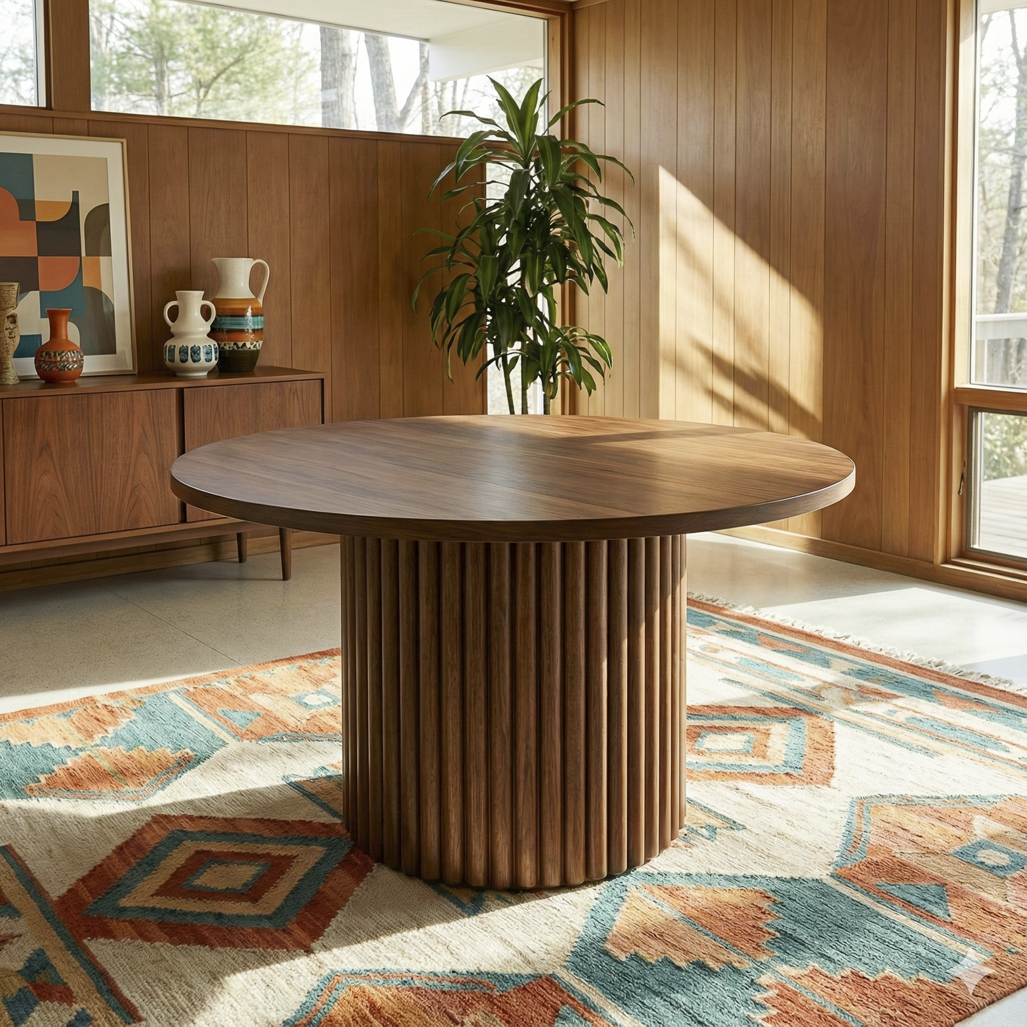 Merlin Solid Wood Dining Table