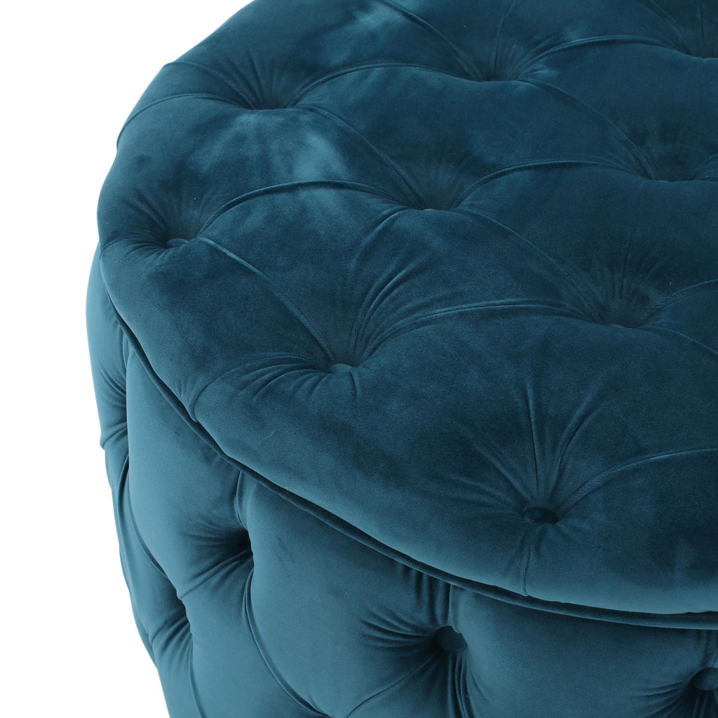 Modern Glam Ottoman Velvet