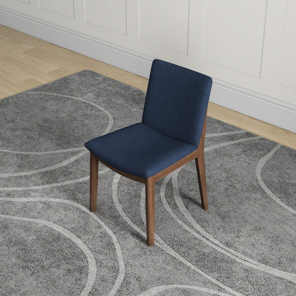 Laura - Mid-Century Modern Solid Wood Dining Chair (Set of 2)