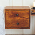 Solid Wood Solis Chestnut Wall-Mounted Nightstand
