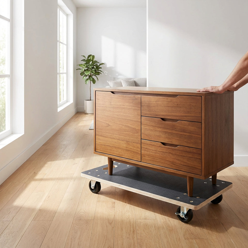 Furniture Moving Wooden Dolly with 4 PP Wheels - 2 Pack