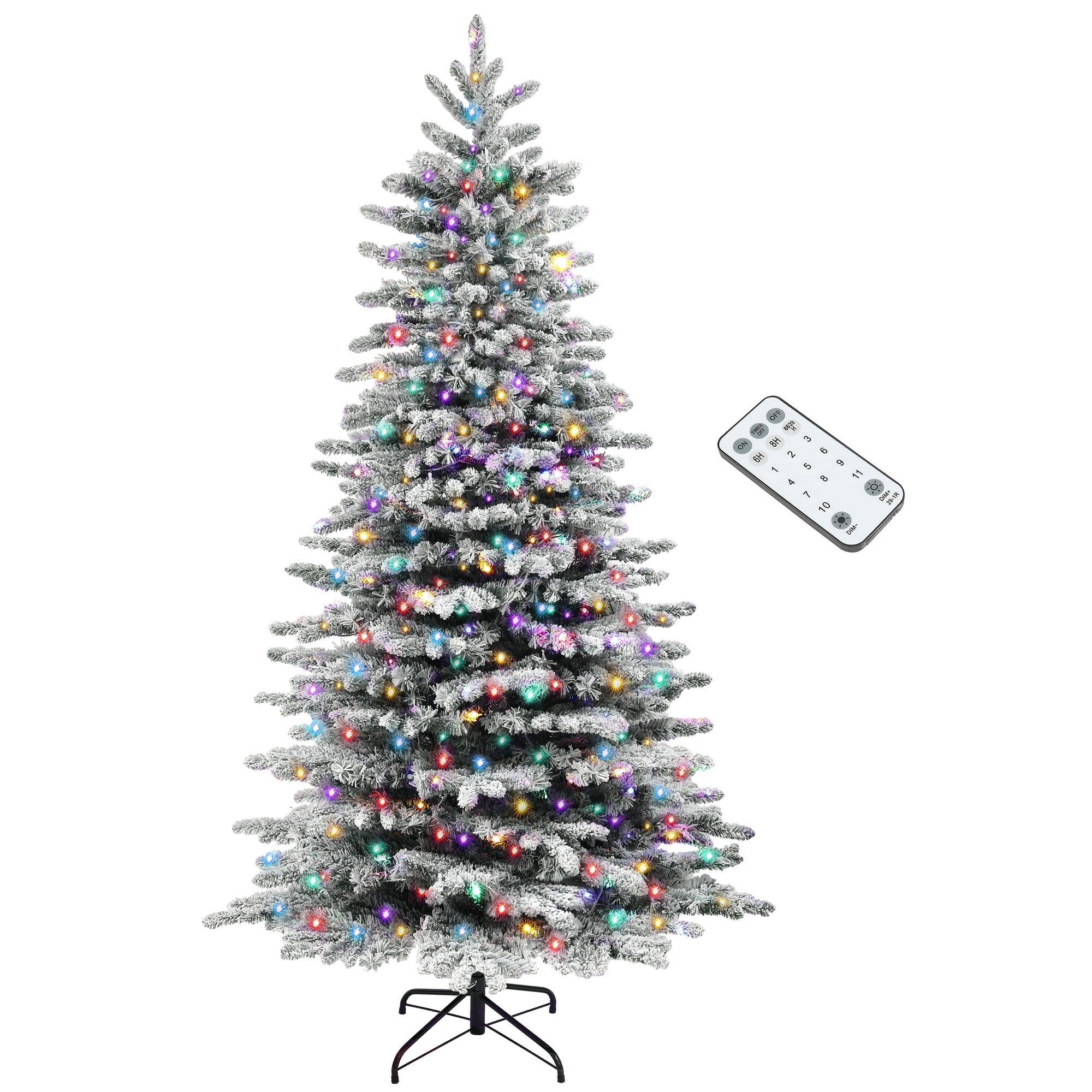 6.5ft Snow Flocked Artificial Christmas Tree