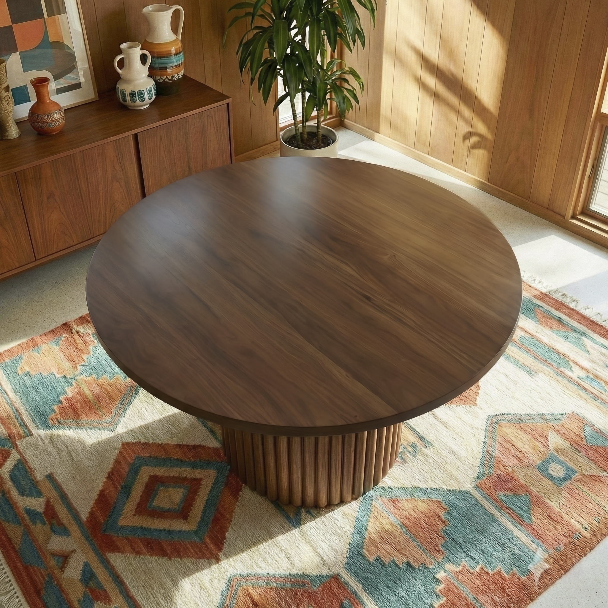 Merlin Solid Wood Dining Table