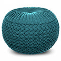 Grafton - Handcrafted Round Pouf