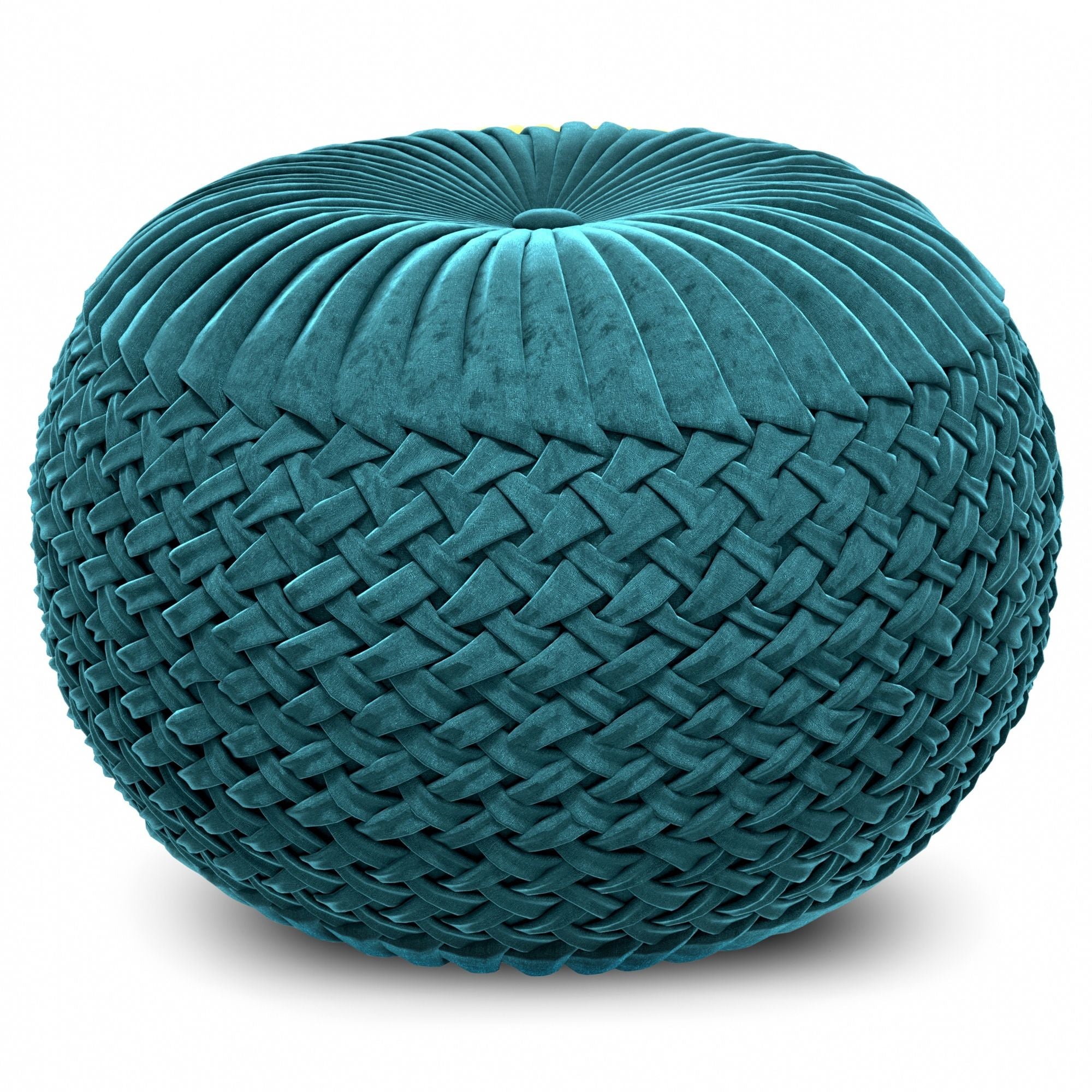 Grafton - Handcrafted Round Pouf