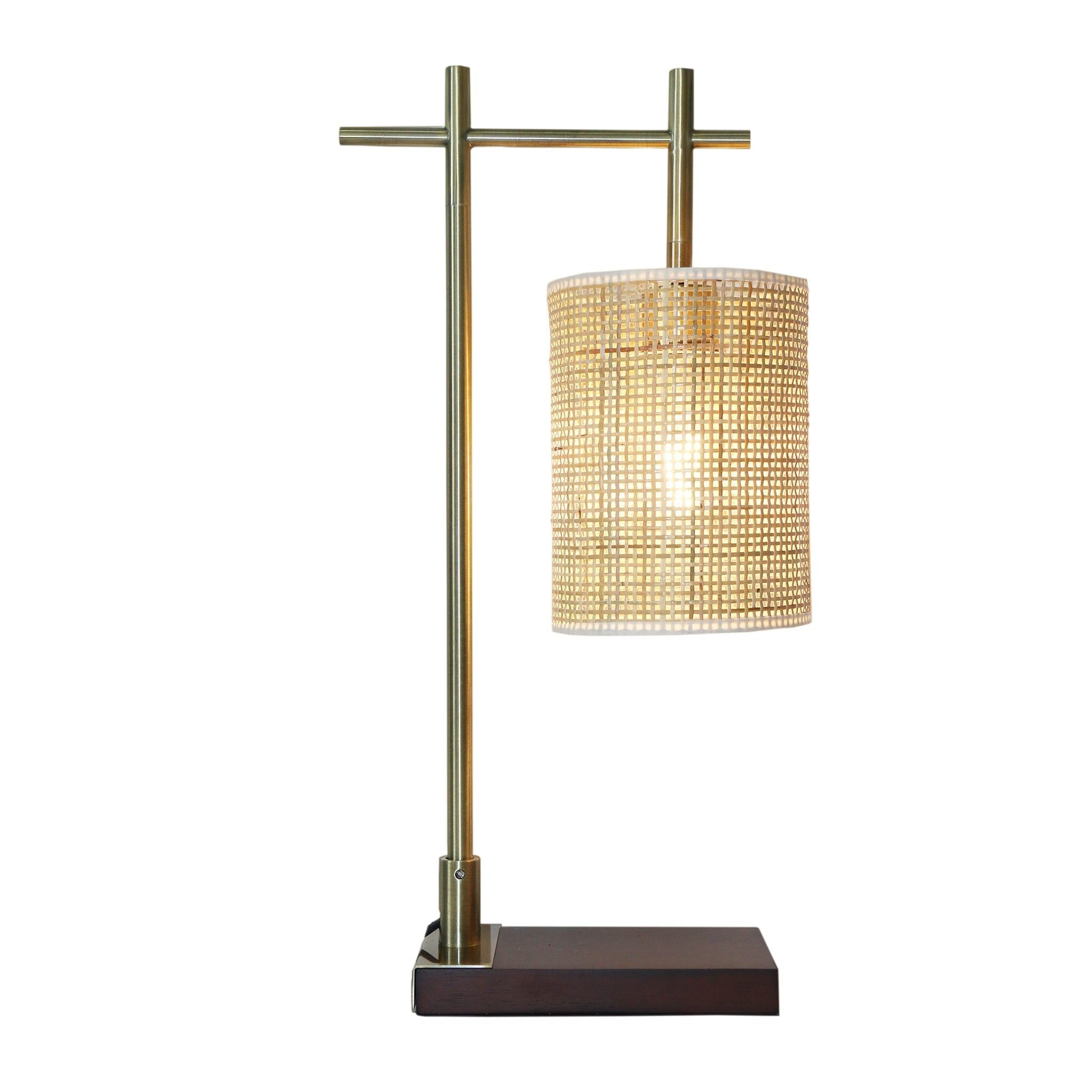 Bedroom Table Lamp With Lampshade - Bronze