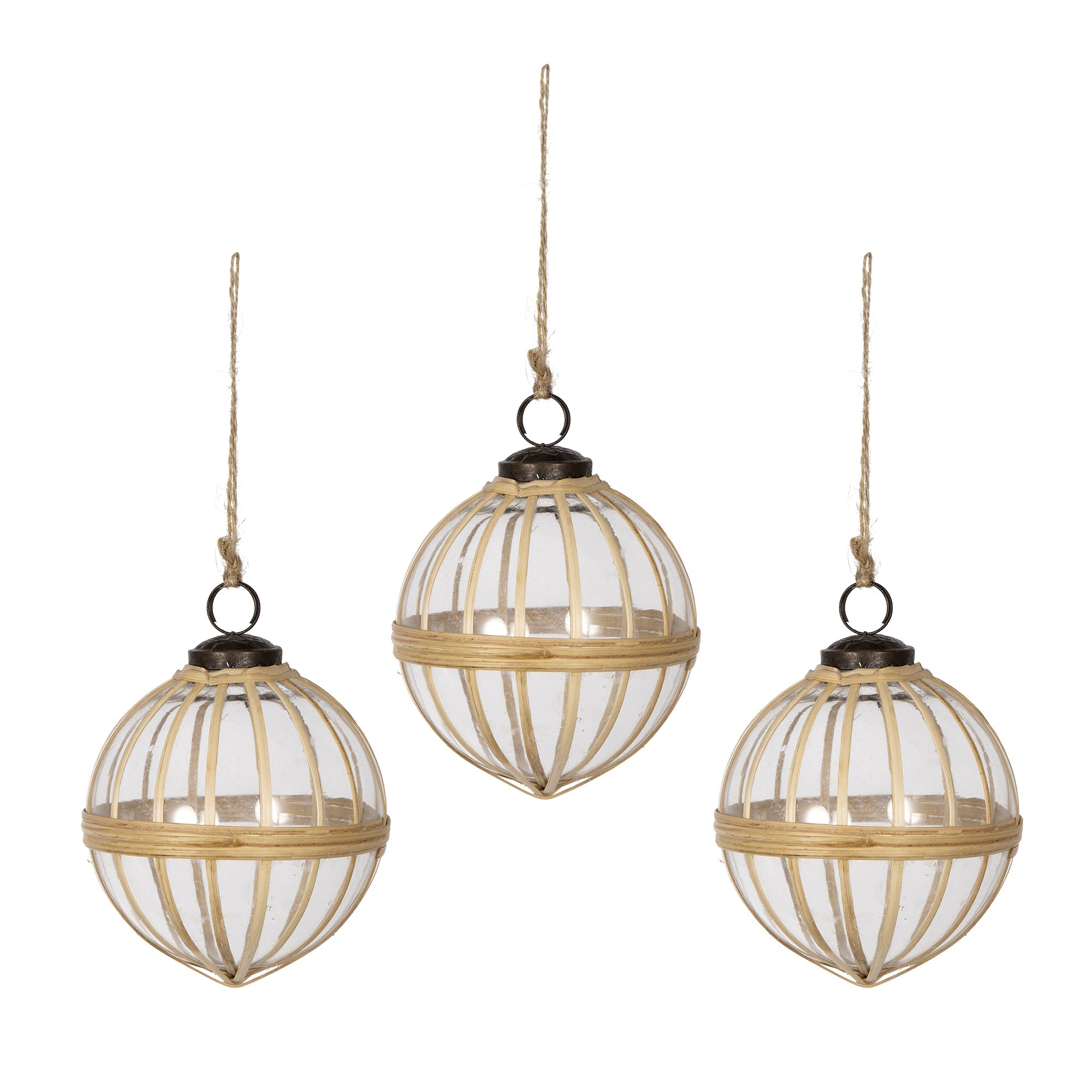 D3.9" X-Mas Hanging Ornament - Set of 3