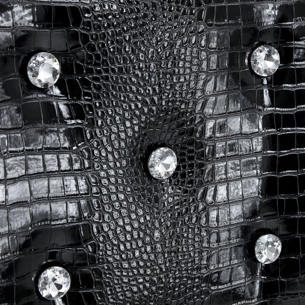 Alligator Skin Upholstered Dining Chairs