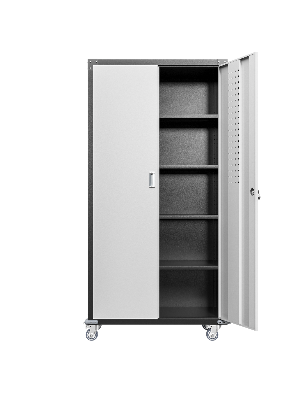 Garage Storage Cabinets with Locking Doors and 4 Adjustable Shelves