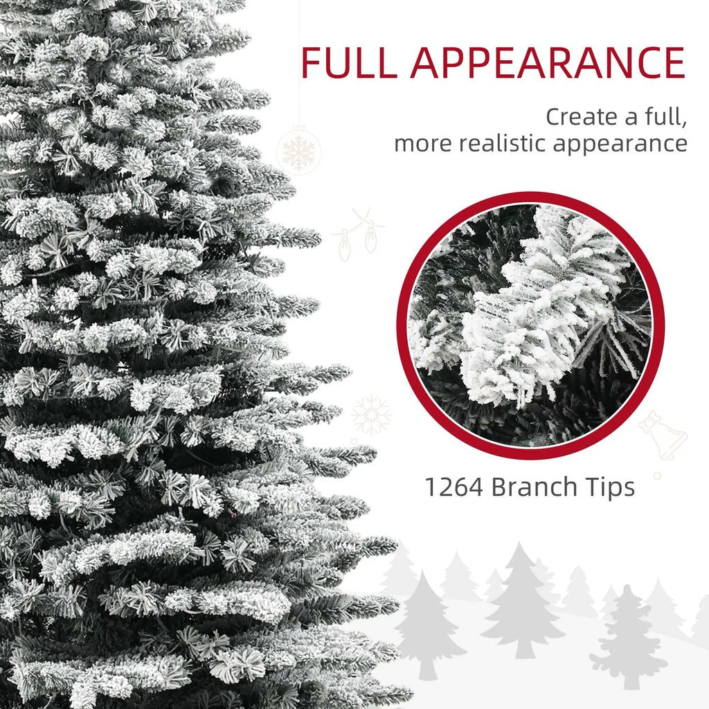 7.5ft Snow Flocked Artificial Christmas Tree