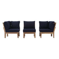 Marina 3 Piece Outdoor Patio Teak Set by Modway