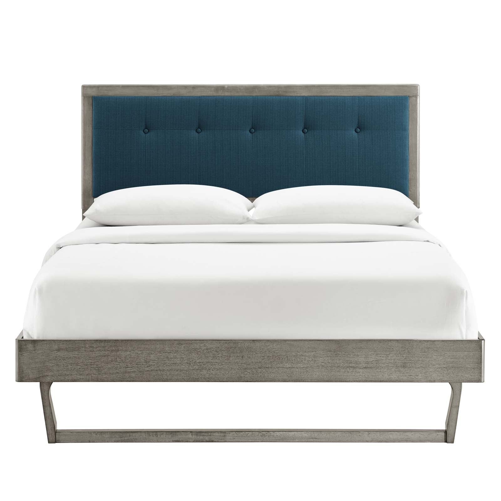 Willow Wood Queen Platform Bed With Angular Frame by Modway