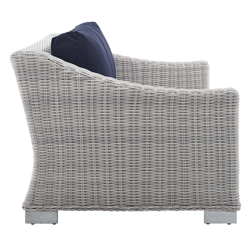 Conway 4-Piece Sunbrella¨ Outdoor Patio Wicker Rattan Furniture Set by Modway