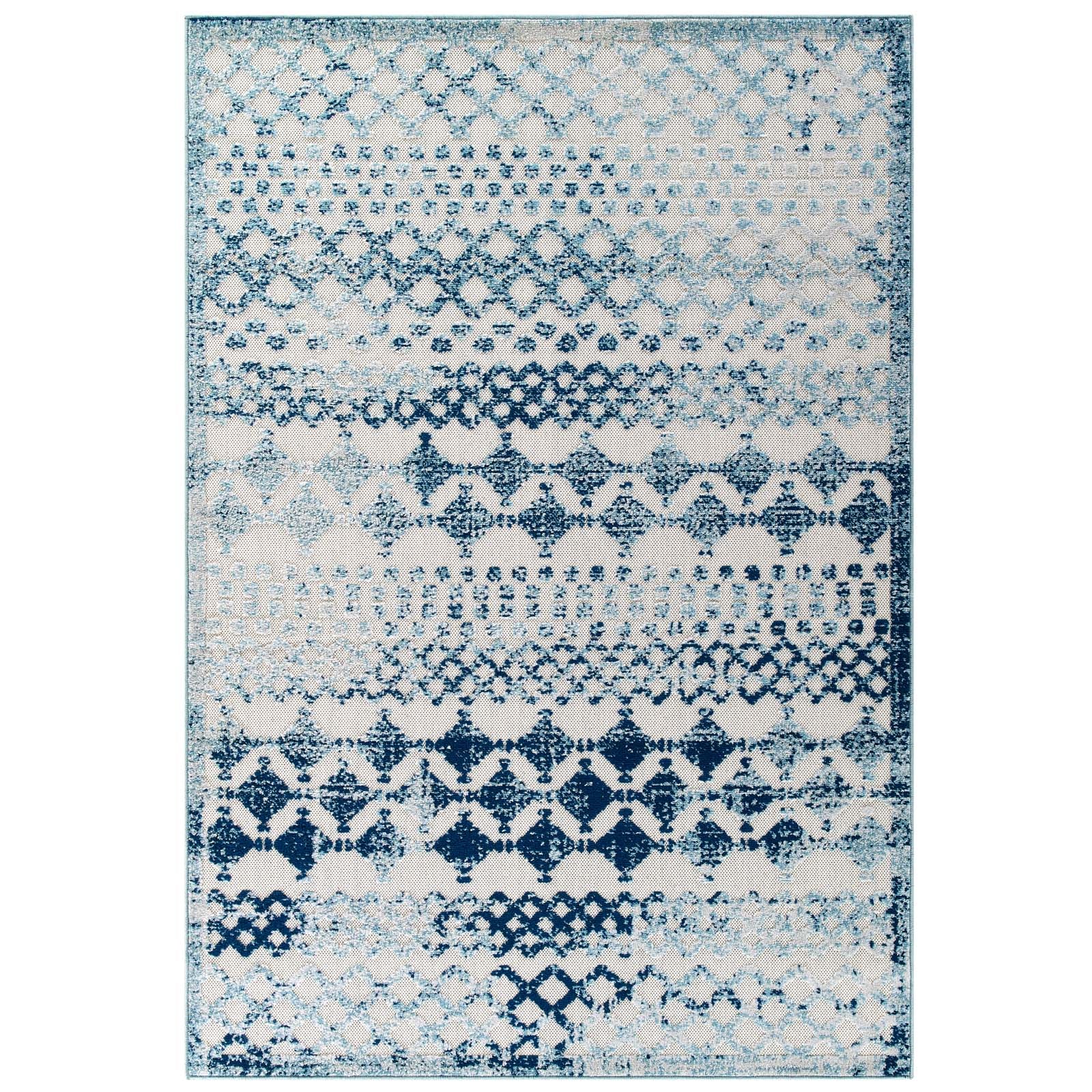 Reflect Giada Abstract Diamond Moroccan Trellis 8x10 Indoor/Outdoor Area Rug by Modway
