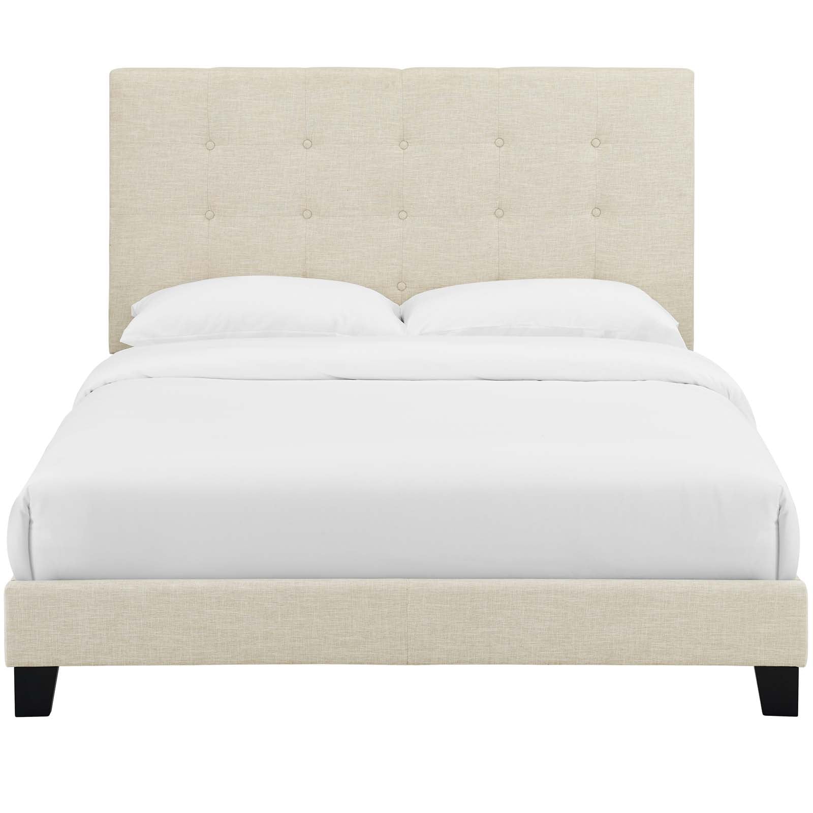 Melanie Tufted Button Upholstered Fabric Full Platform Bed by Modway