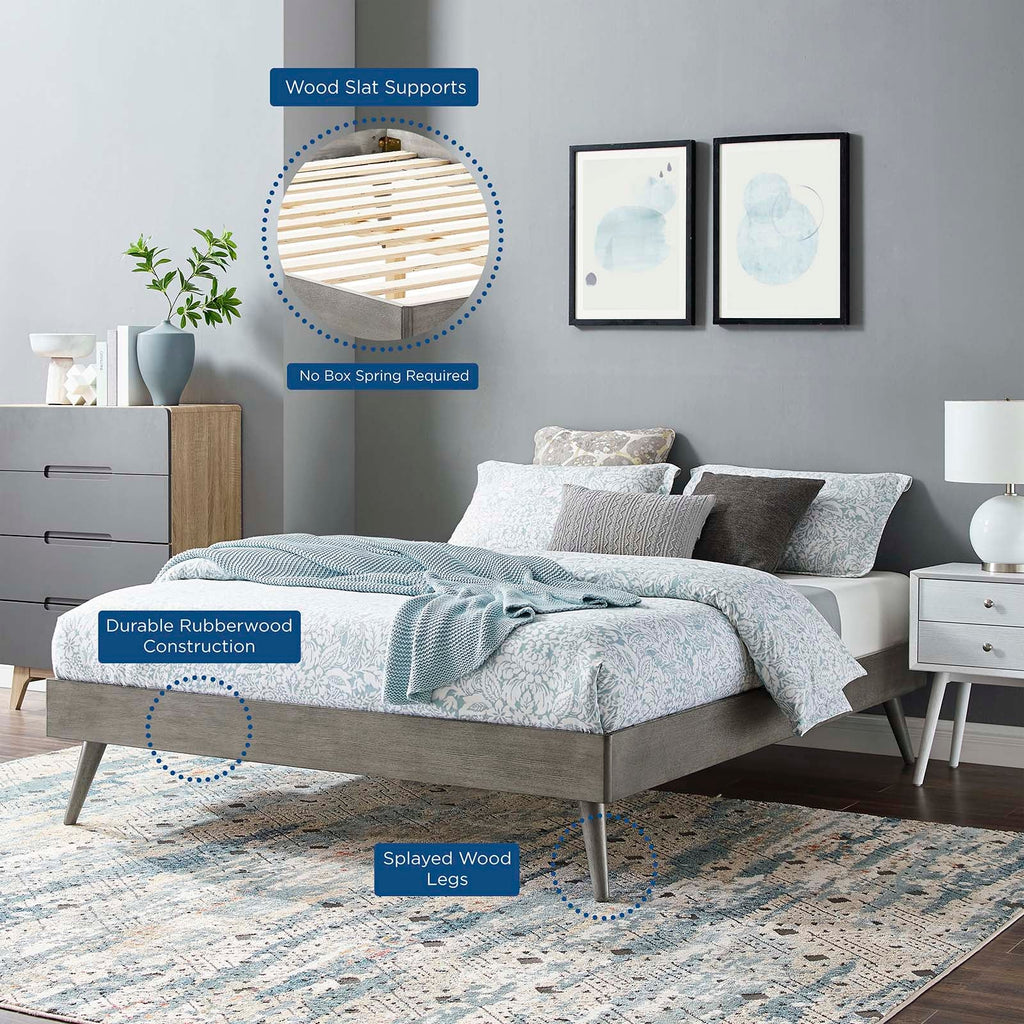 Margo Wood King Platform Bed Frame by Modway