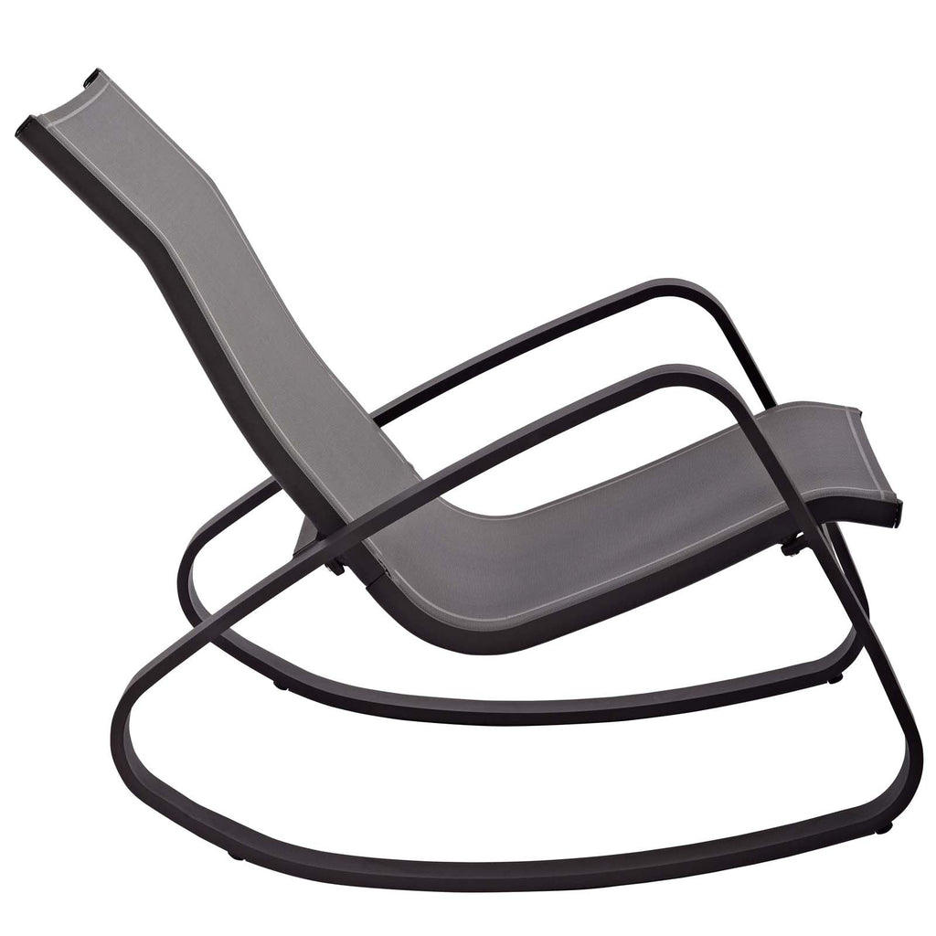 Traveler Rocking Outdoor Patio Mesh Sling Lounge Chair by Modway