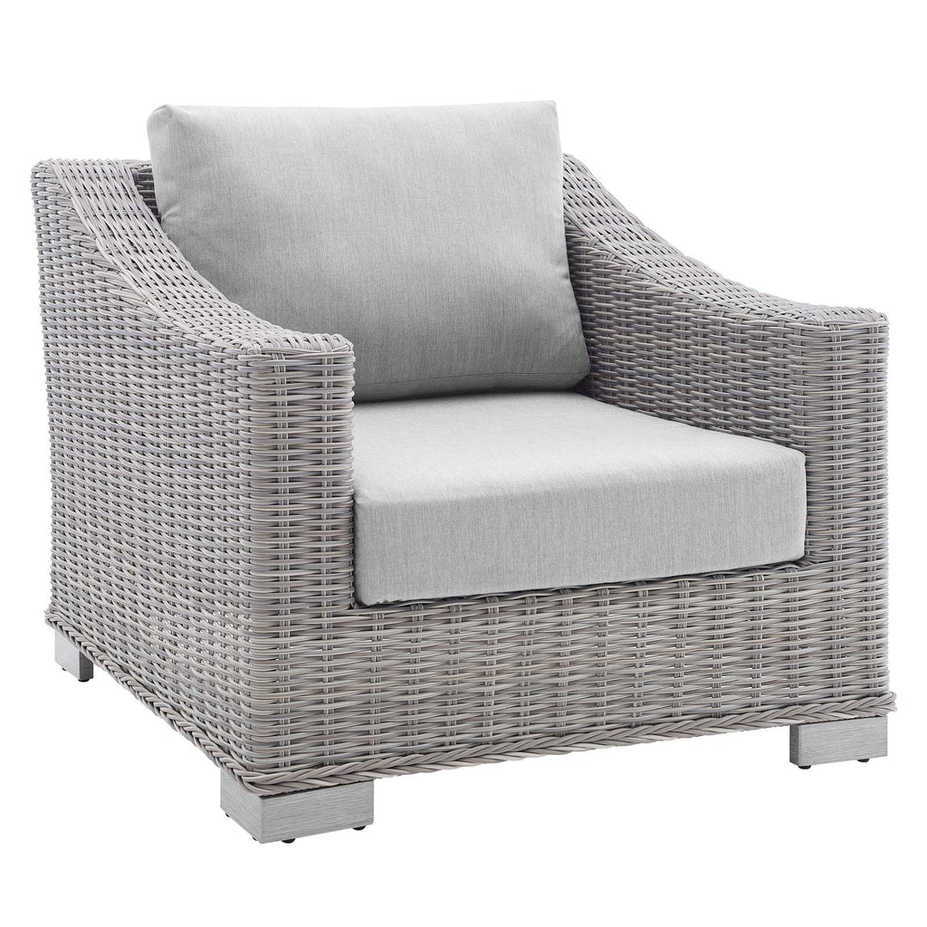 Conway 4-Piece Sunbrella¨ Outdoor Patio Wicker Rattan Furniture Set by Modway