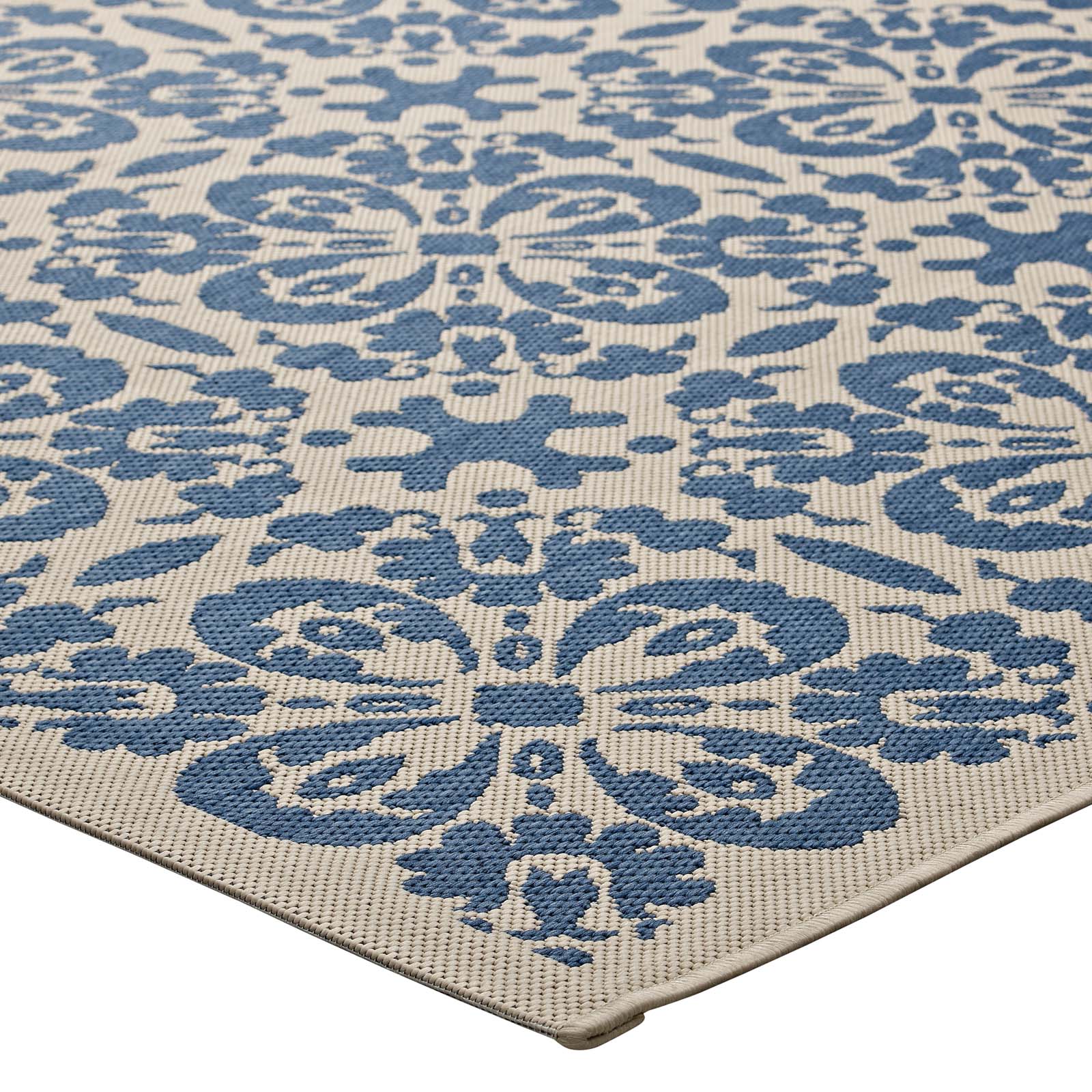 Ariana Vintage Floral Trellis Indoor and Outdoor 5x8 Area Rug by Modway