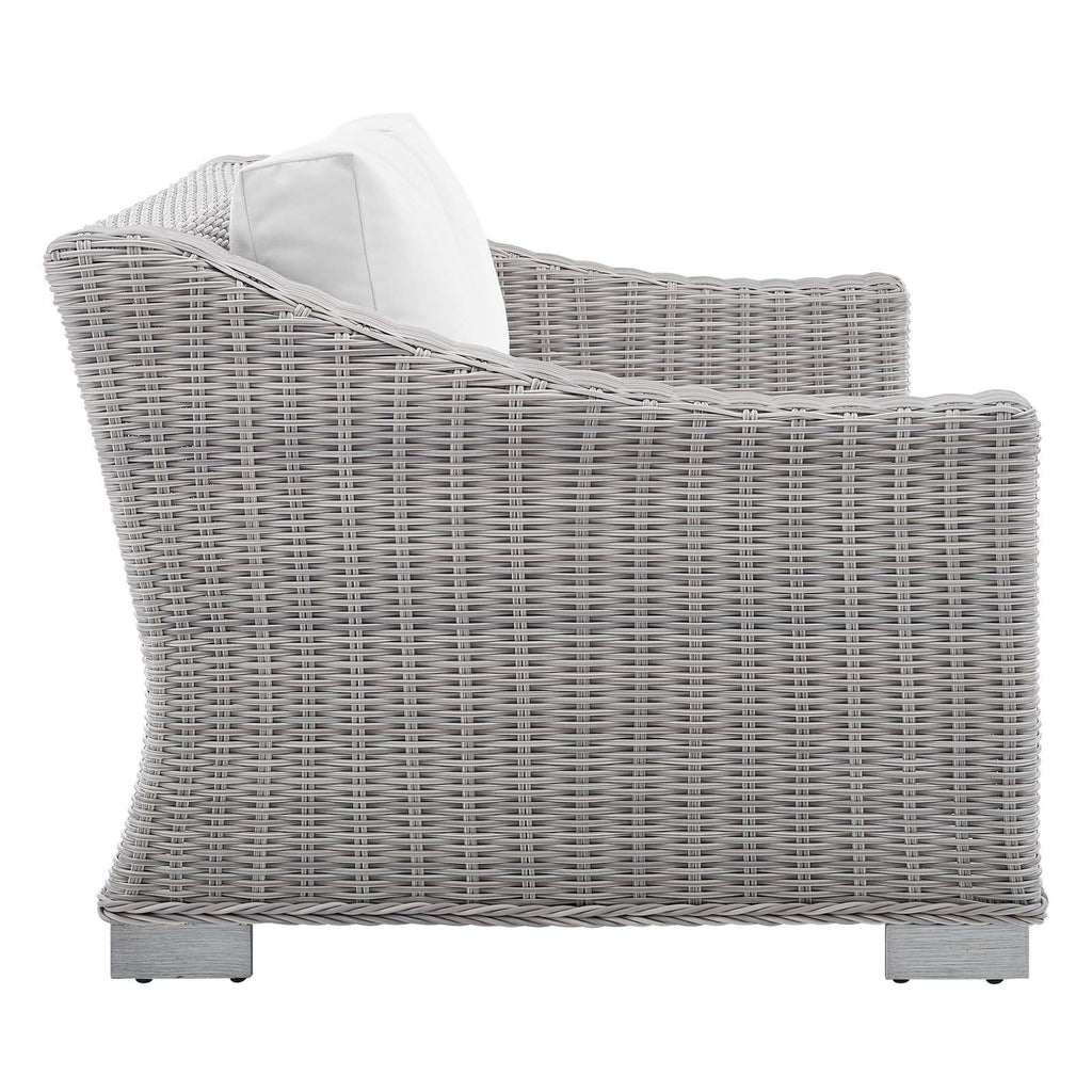Conway Sunbrella¨ Outdoor Patio Wicker Rattan Loveseat by Modway